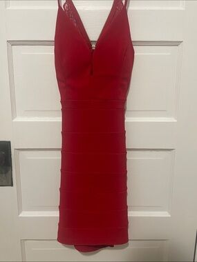 Emerald Sundae Vibrant Red Dress